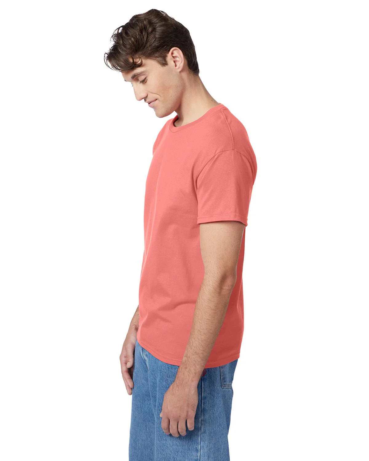 5250T-Hanes-CHARISMA CORAL - Cheap-Us