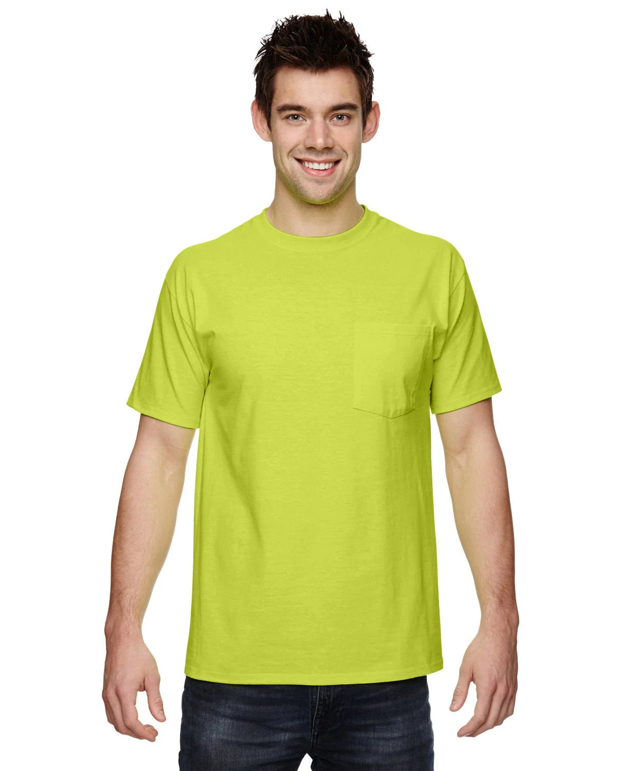 3931P-Fruit of the Loom-SAFETY GREEN - Cheap-Us