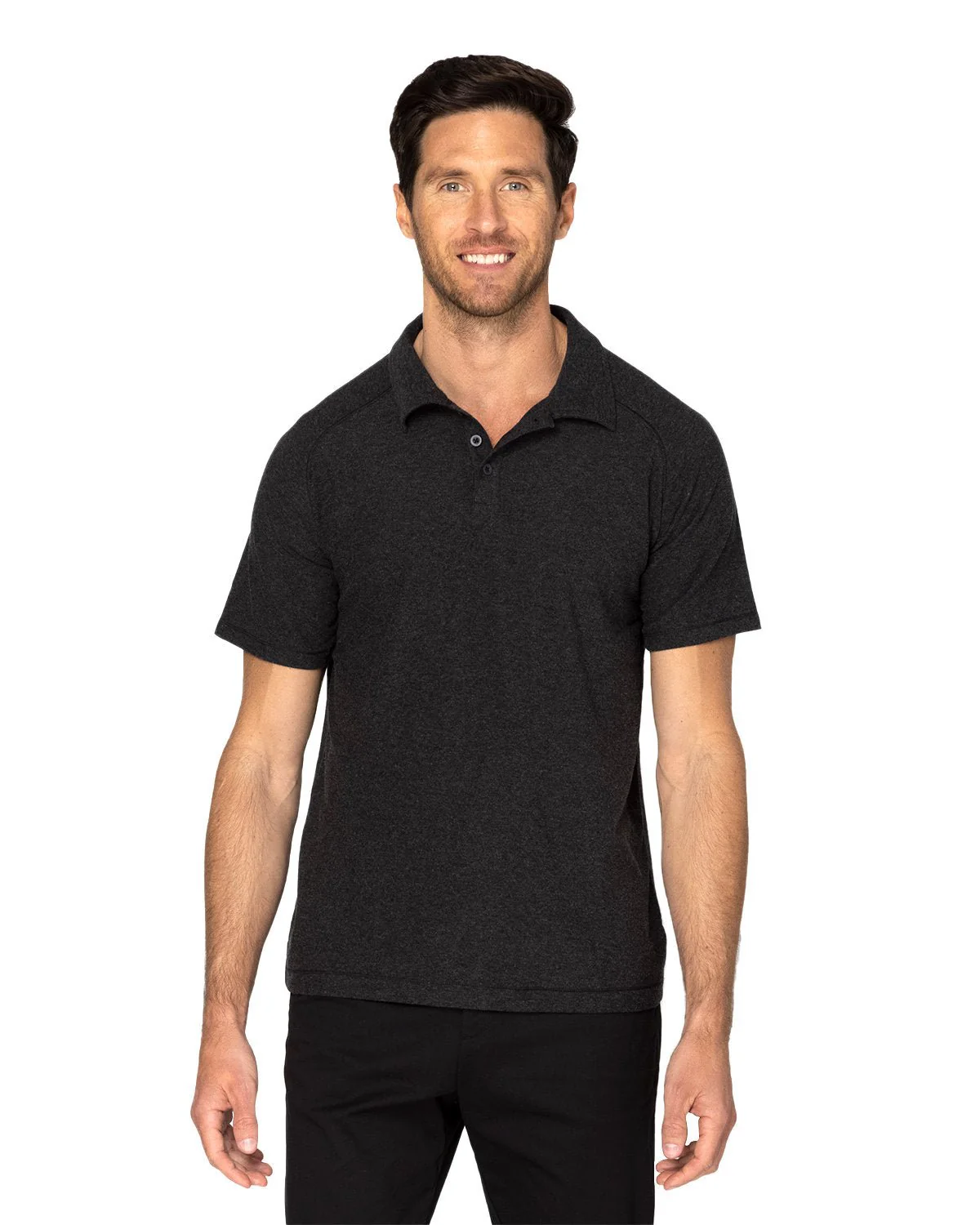 382PL-Threadfast Apparel-BLACK HEATHER - Cheap-Us