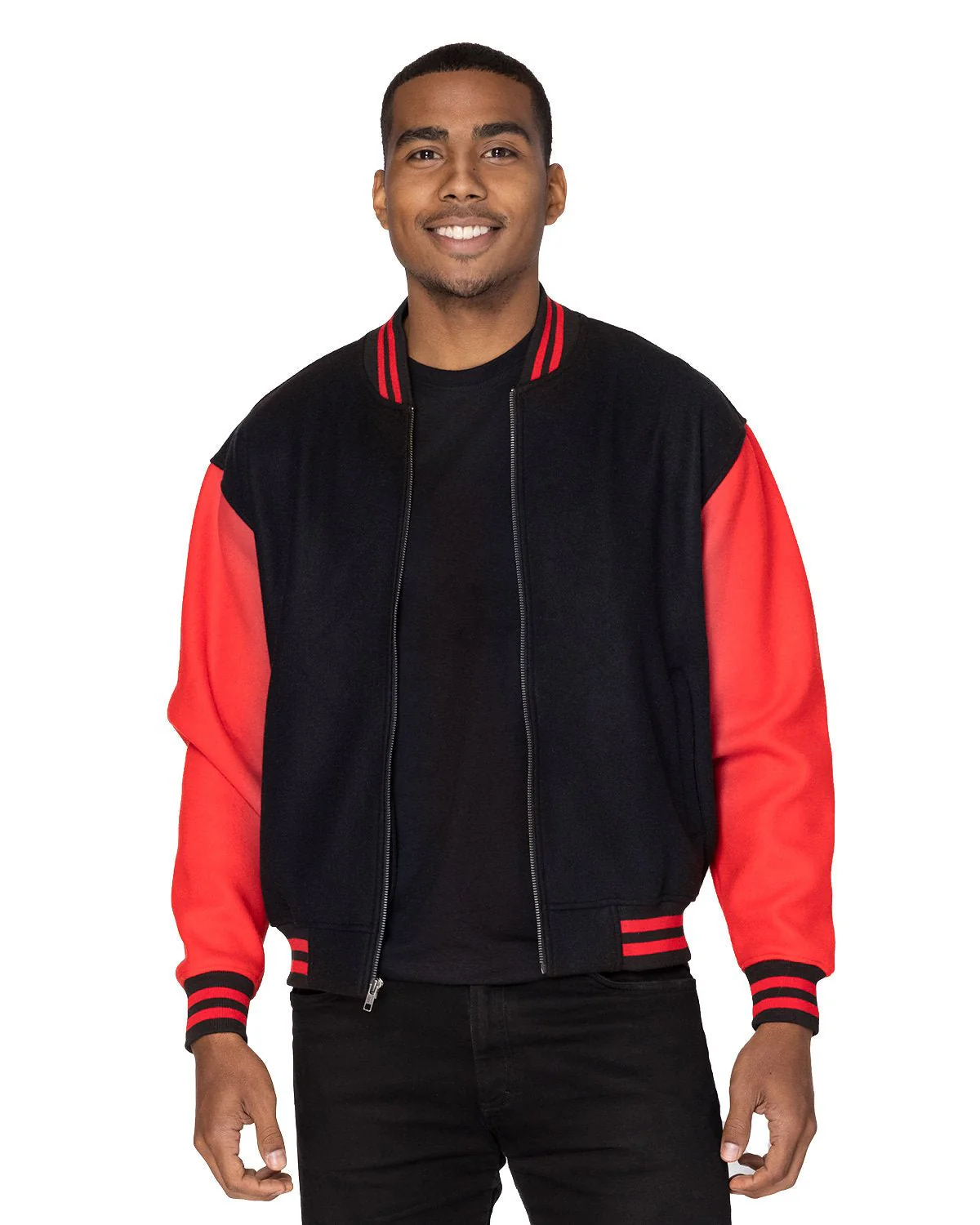 364J-Threadfast Apparel-BLACK/ RED - Cheap-Us