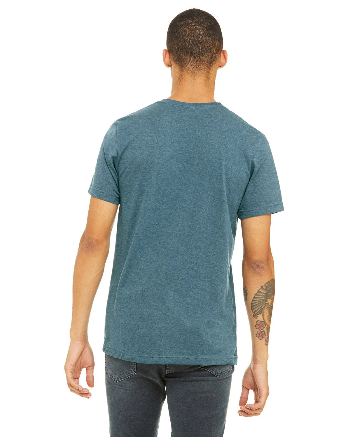 3001CVC-Bella + Canvas-HTHR DEEP TEAL - Cheap-Us