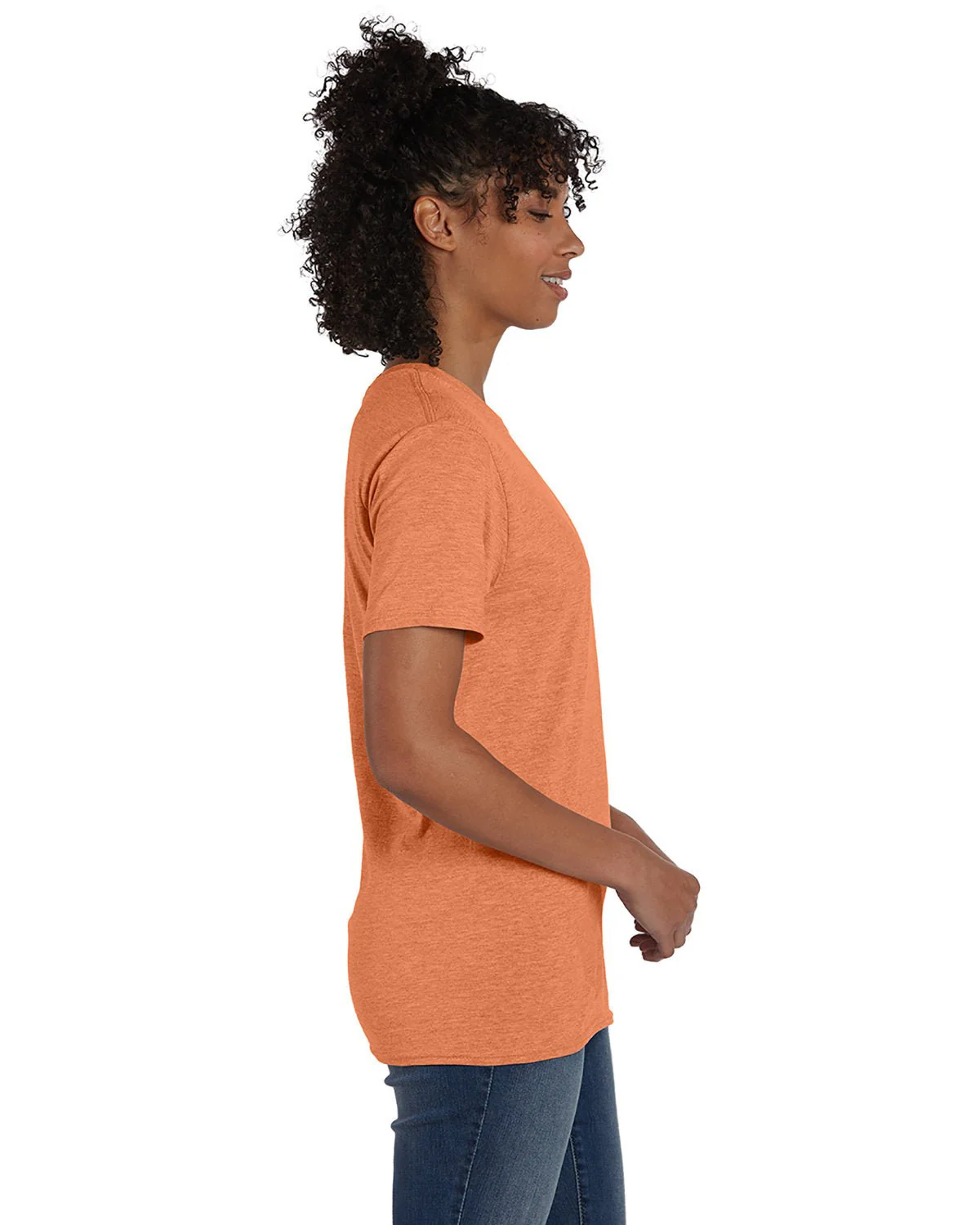 4980-Hanes-PUMPKIN HEATHER - Cheap-Us
