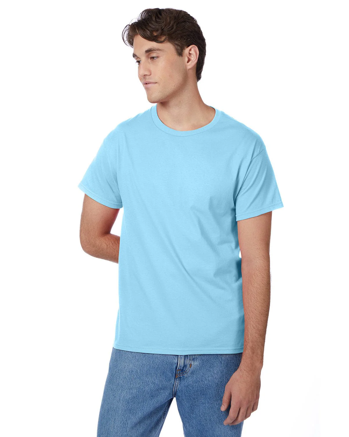 5250T-Hanes-AQUATIC BLUE - Cheap-Us