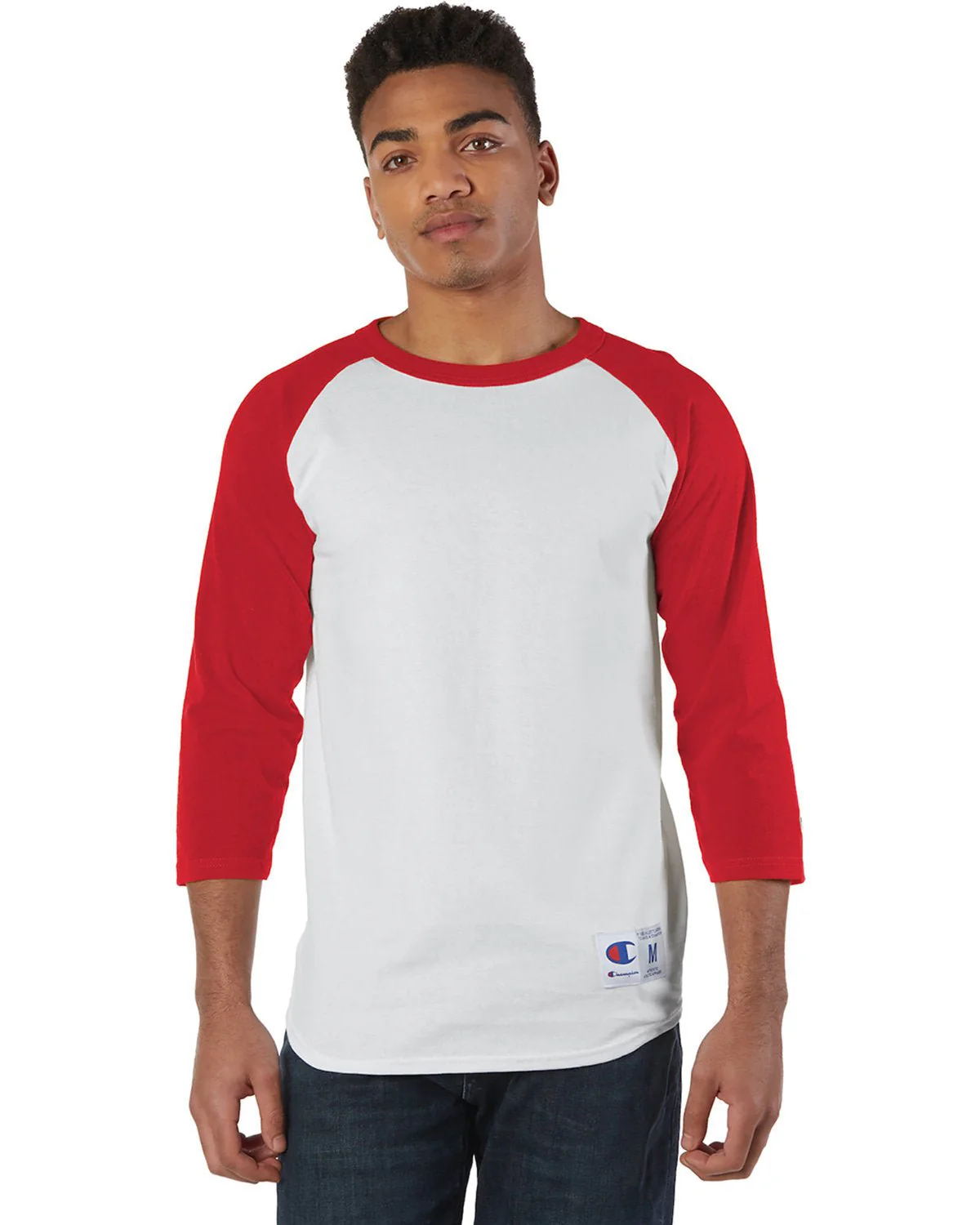 T1397-Champion-WHITE/ SCARLET - Cheap-Us