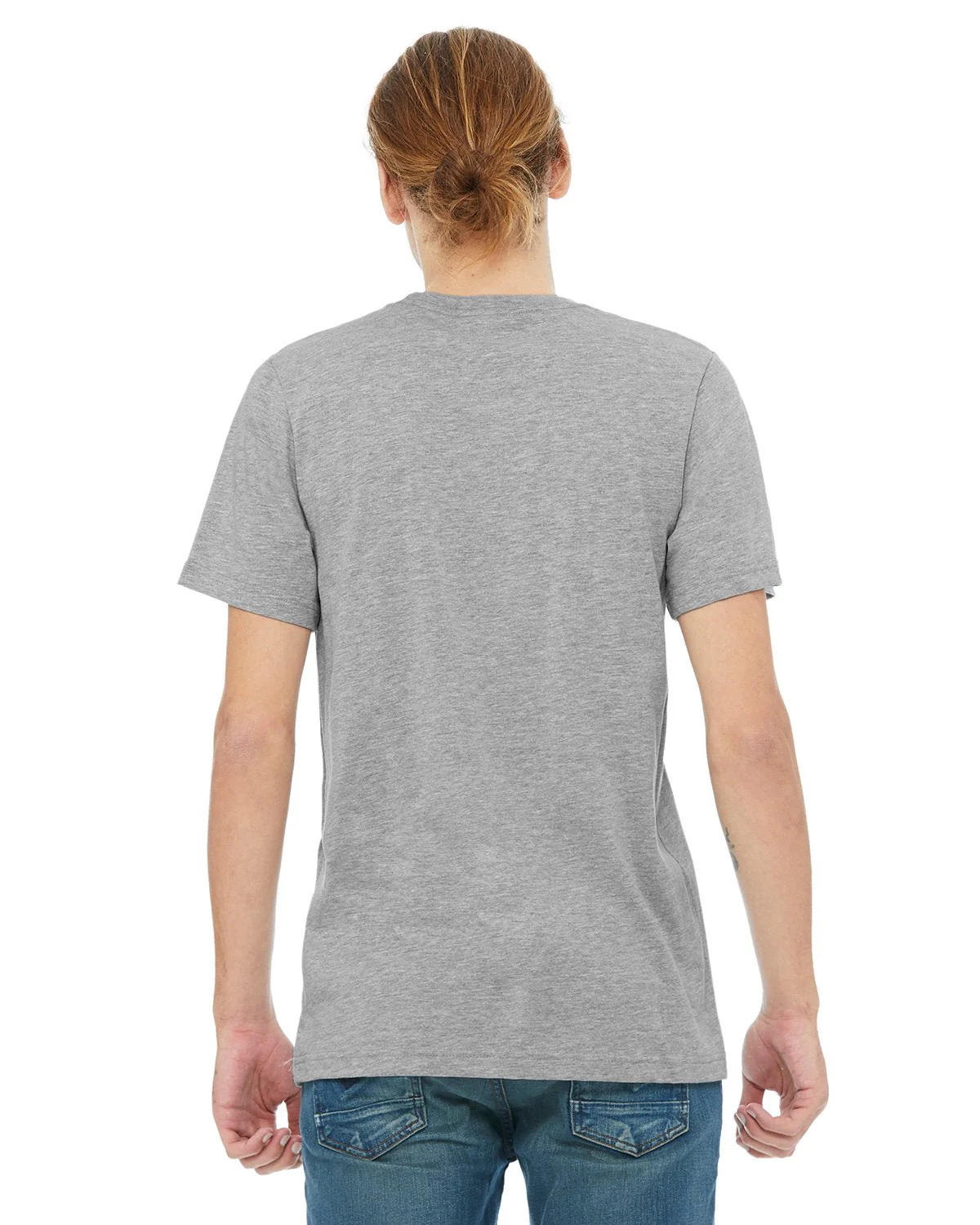 3021-Bella + Canvas-ATH HTHR/ NAVY - Cheap-Us