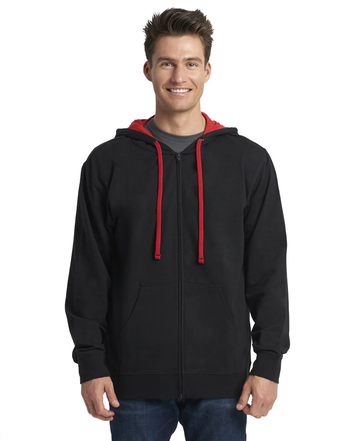 9601-Next Level Apparel-BLACK/ RED - Cheap-Us