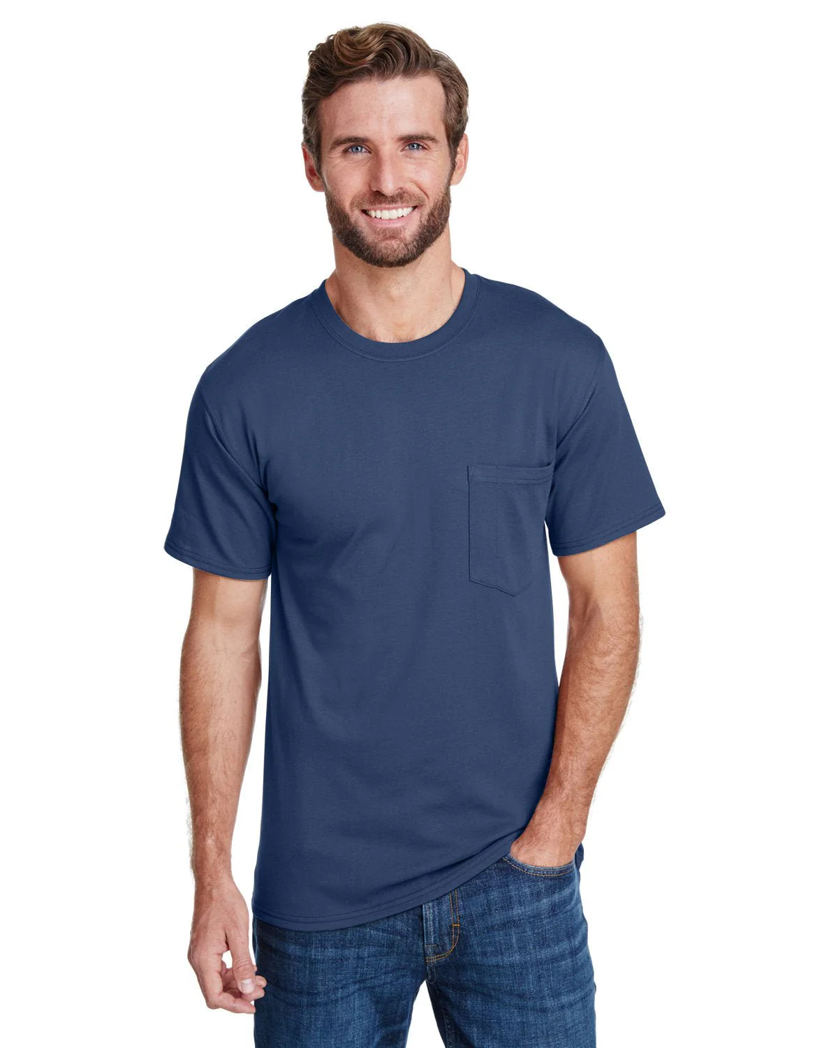 W110-Hanes-NAVY - Cheap-Us