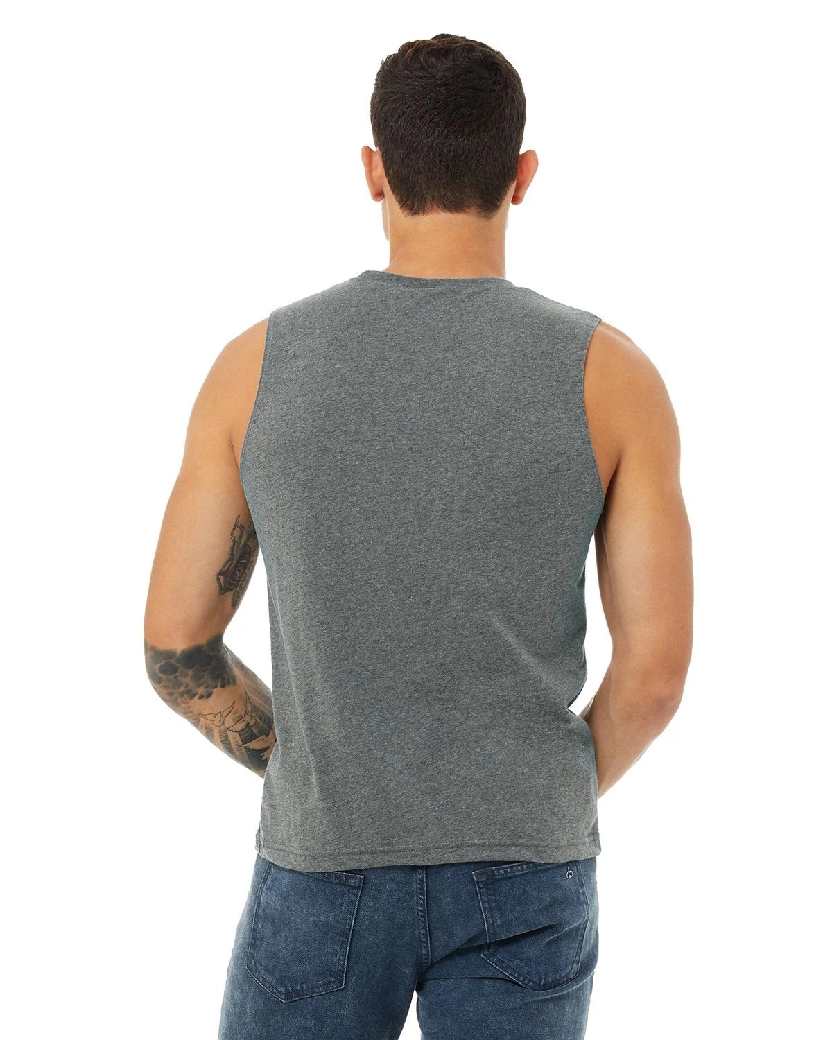 3483-Bella + Canvas-DEEP HEATHER - Cheap-Us