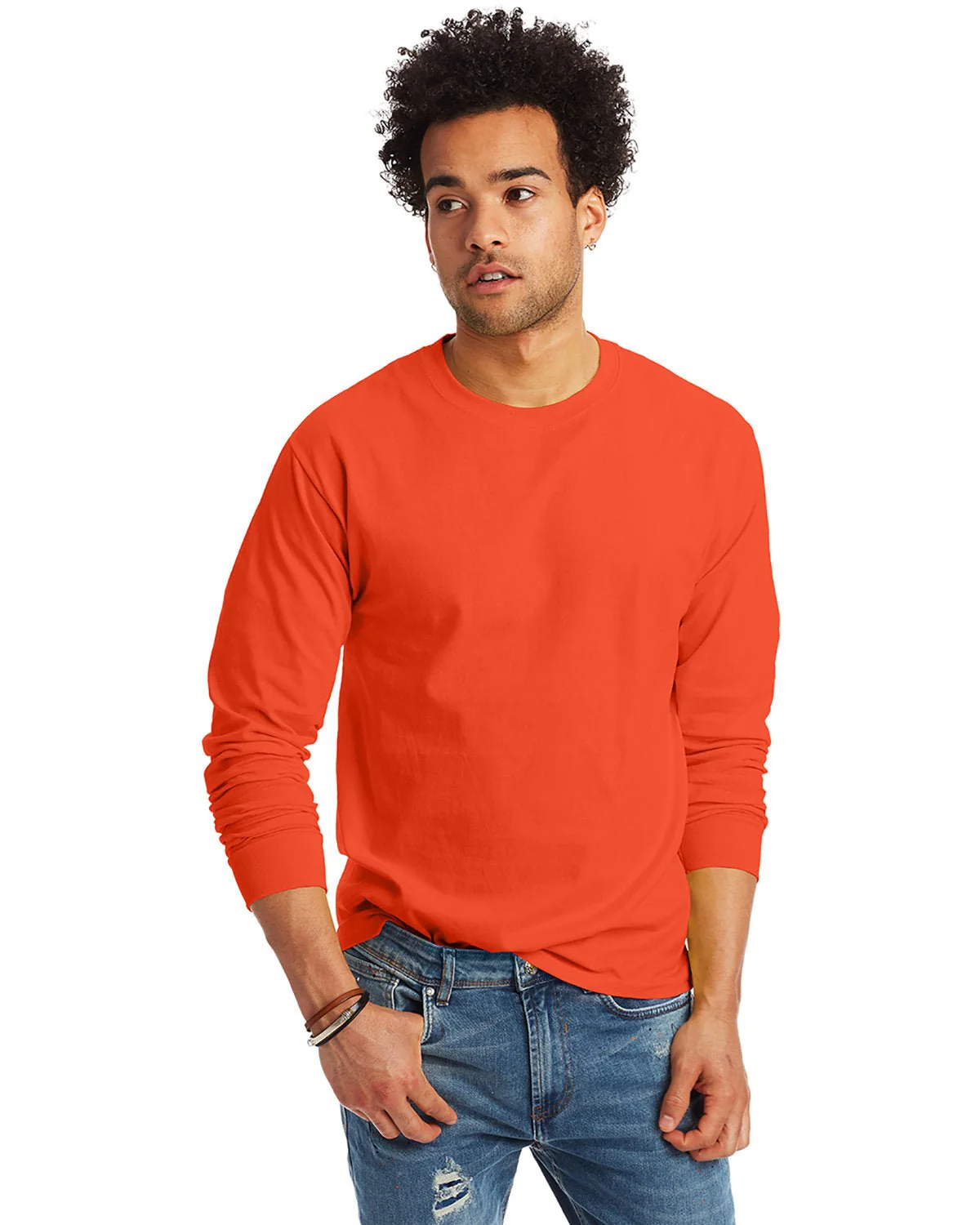 5586-Hanes-ORANGE - Cheap-Us