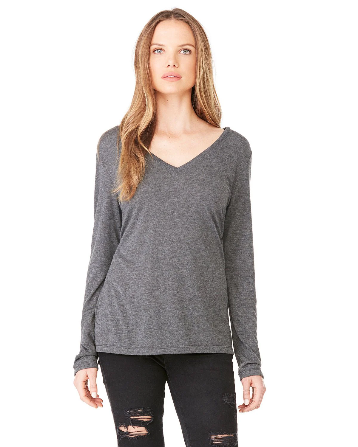 8855-Bella + Canvas-DARK GRY HEATHER - Cheap-Us