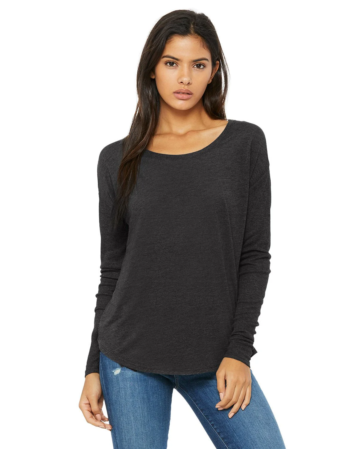 8852-Bella + Canvas-DARK GRY HEATHER - Cheap-Us