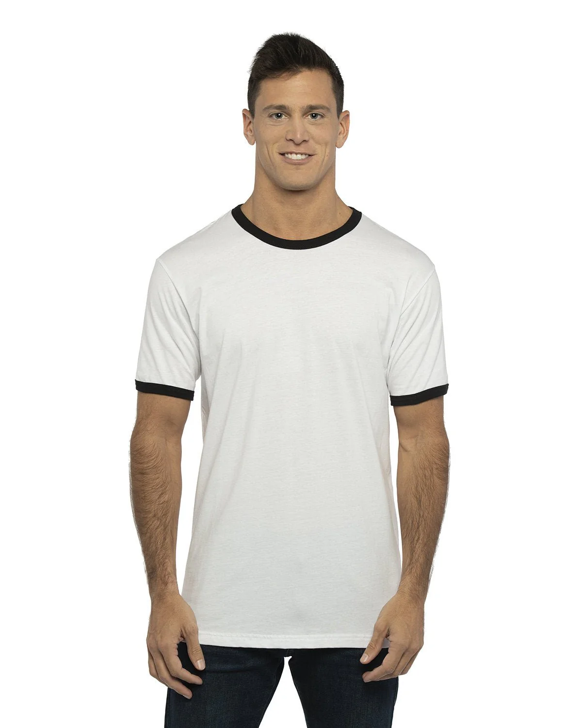 3604-Next Level Apparel-WHITE/ BLACK - Cheap-Us