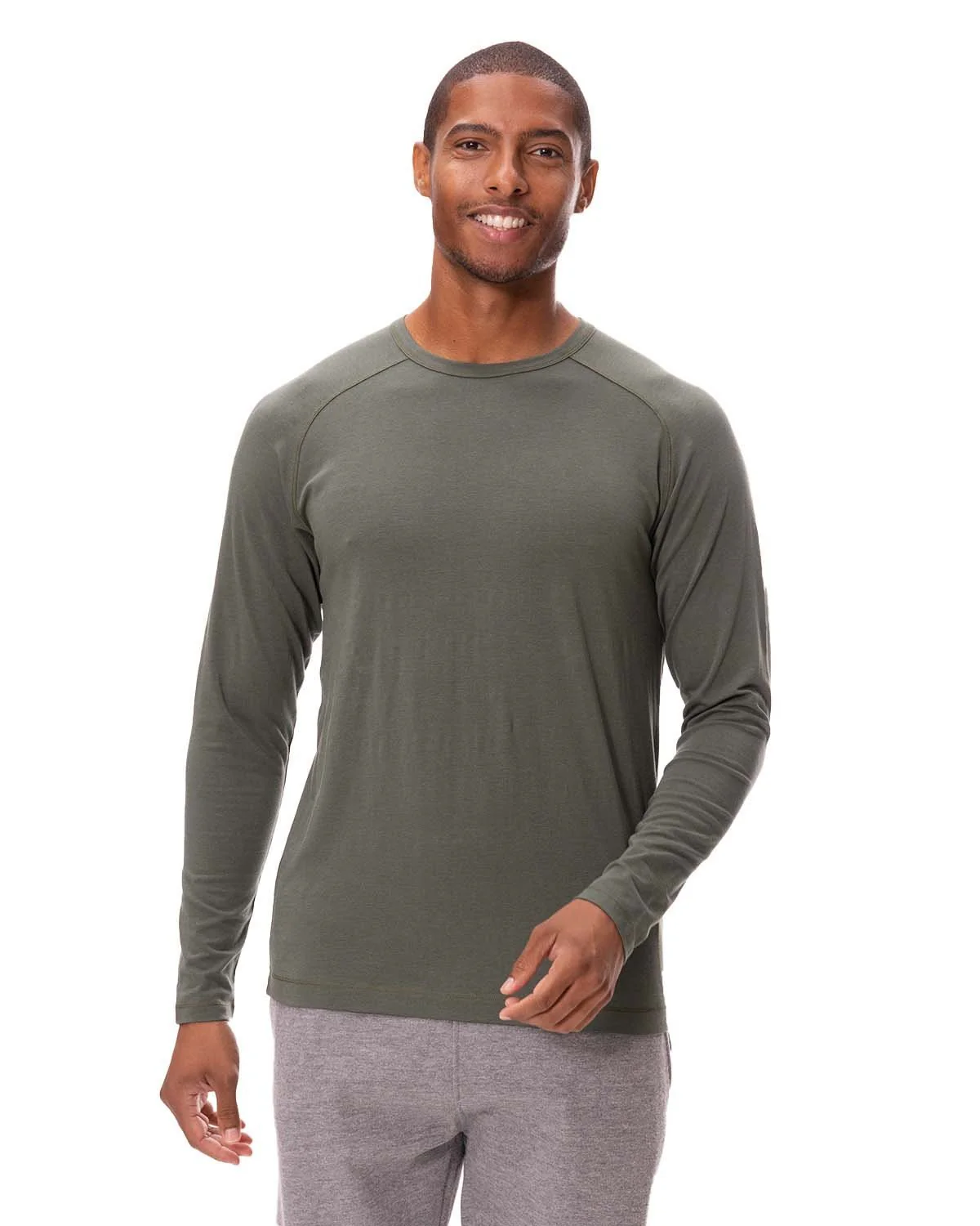 382LS-Threadfast Apparel-ARMY - Cheap-Us