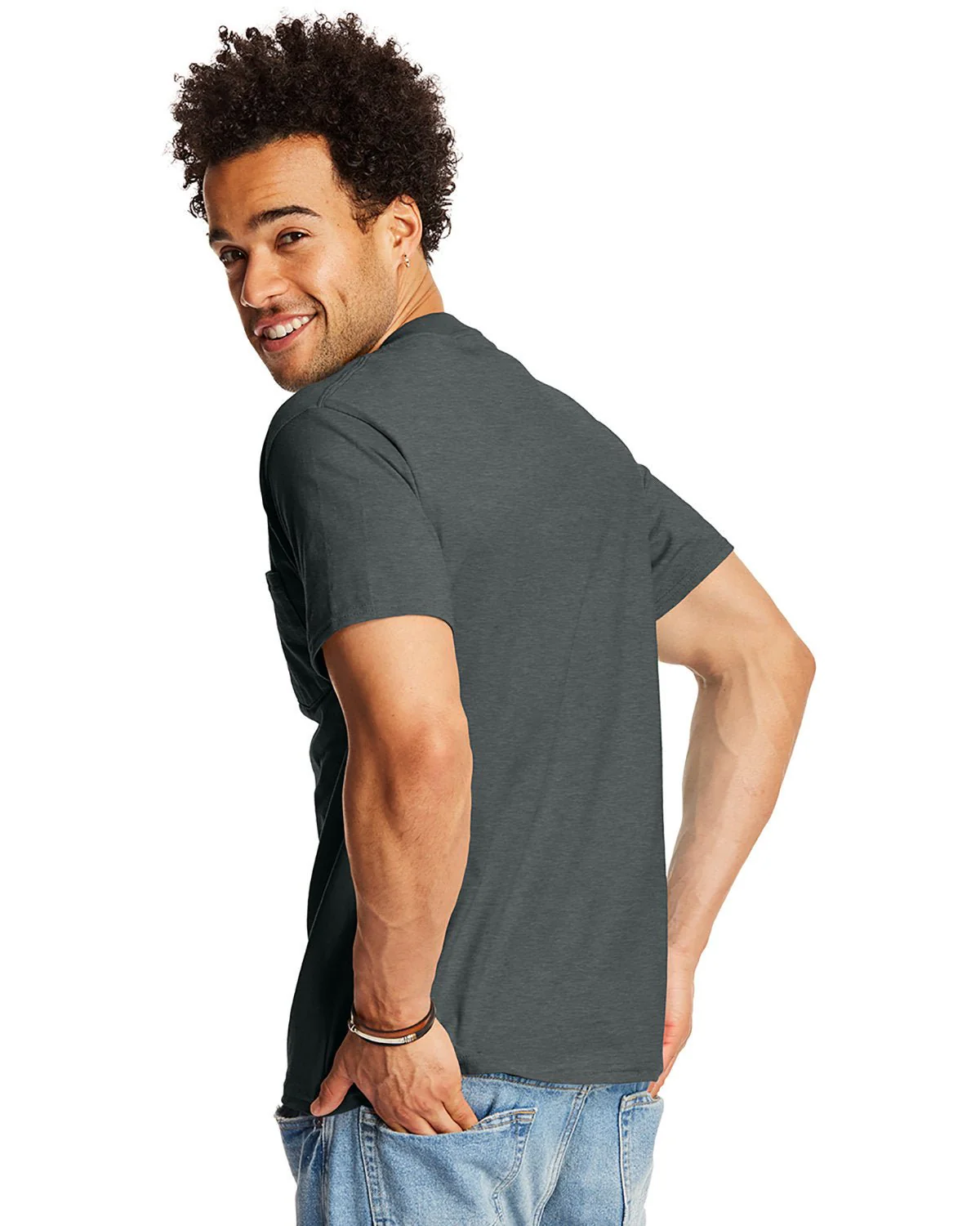 5190P-Hanes-CHARCOAL HEATHER - Cheap-Us
