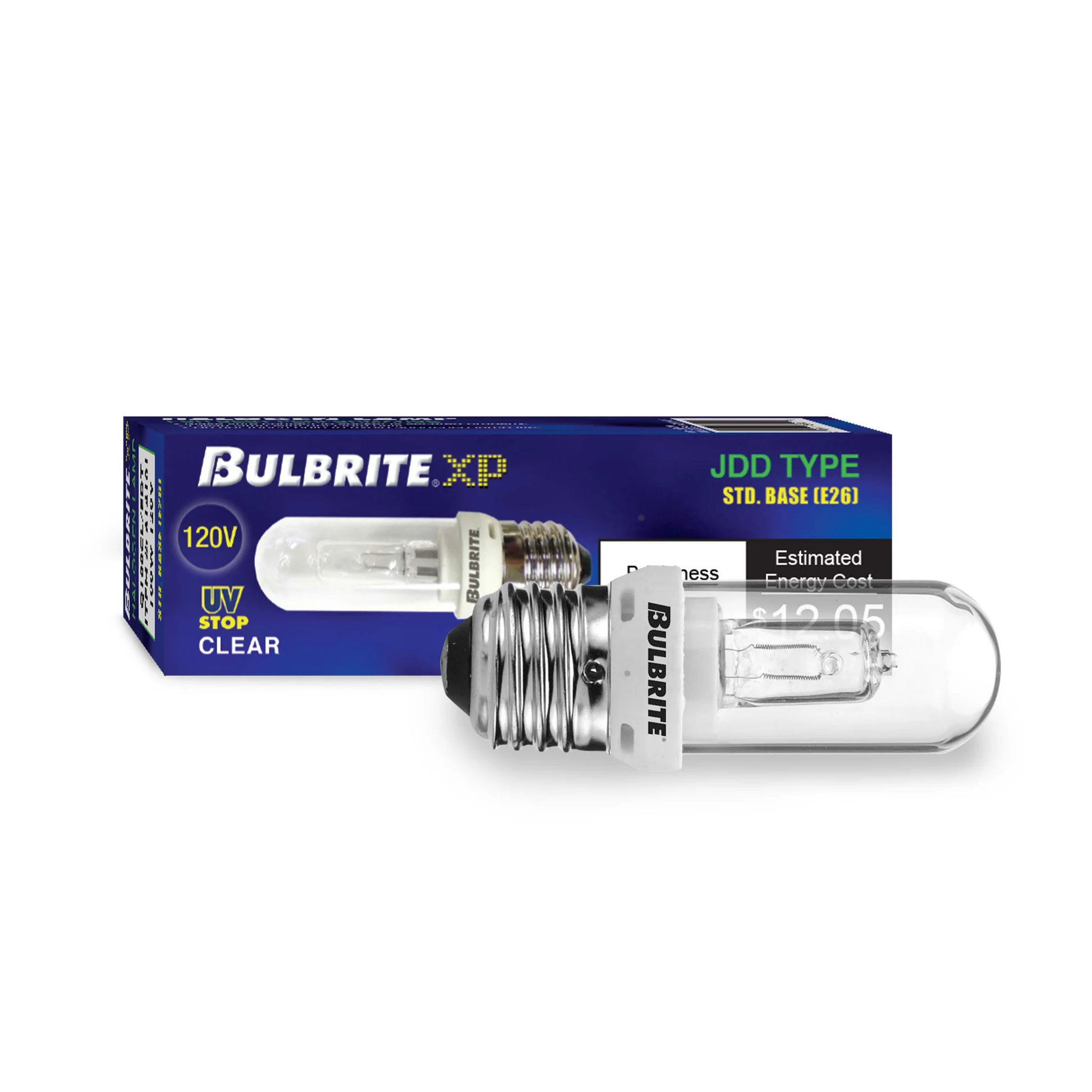 Bulbrite Pack of (5) 100 Watt 120V Dimmable Clear T8 Double Envelope Halogen Mini Light Bulbs with Medium (E26) Base, 2900K Soft White Light - Cheap-Us
