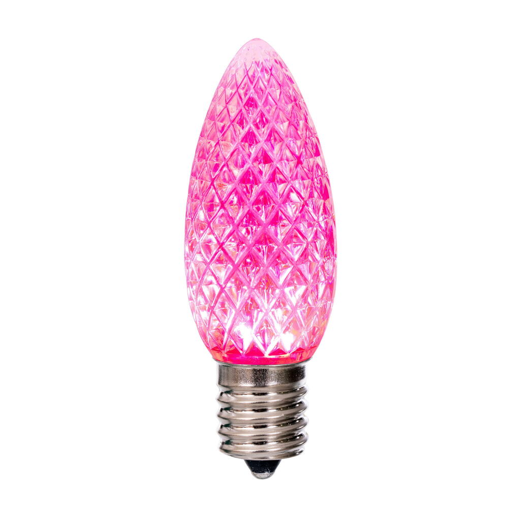 Vickerman C9 LED Pink Faceted Replacement Bulb bag of 25 - Cheap-Us