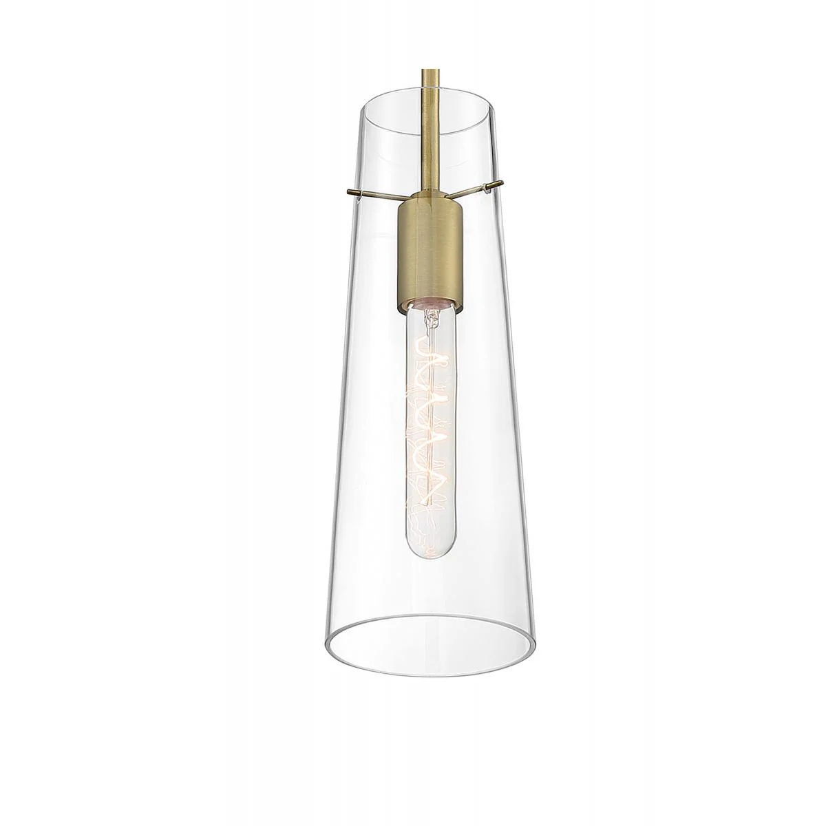 60-6860 ALONDRA 1 LIGHT MINI PENDANT Alondra - 1 Light Mini Pendant with Clear Glass - Vintage Brass Finish - Cheap-Us