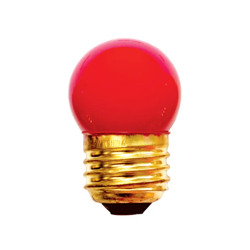 Bulbrite 7.5S11R 7.5W Dimmable S11 Night Light Replacement Bulb, Medium Base, Red - Cheap-Us