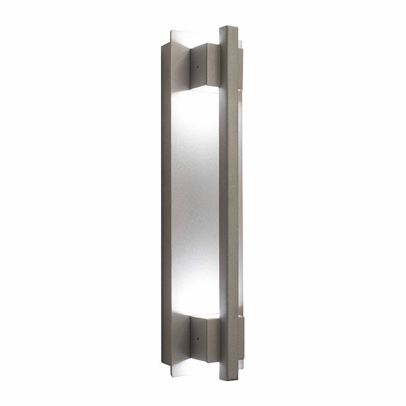 Westgate LED Wall Sconce Light, Outdoor Lighting, 5W/10W/15W/20W, 90 Lumens/W, 5000K, Silver Finish - Cheap-Us