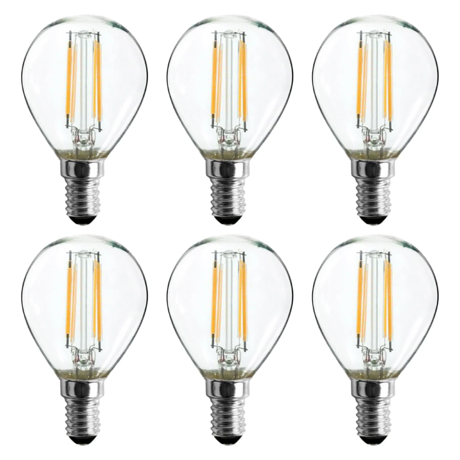 Sunlite 81127 LED Filament G16.5 Globe 3-Watt (40 Watt Equivalent) Clear Dimmable Light Bulb, 5000K - Super White - Cheap-Us