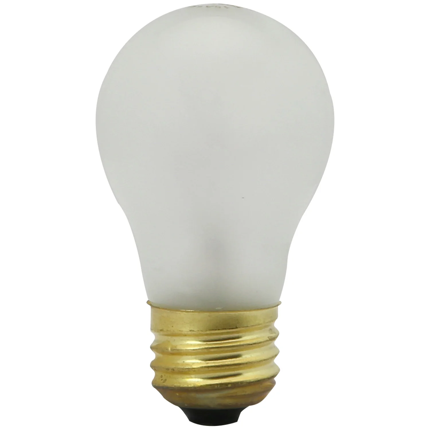 Incandescent Appliance A15 Light Bulb, 15 Watts, 70 Lumens, Medium Base (E26), Dimmable, Mercury Free, 2600K Warm White, Frost, 12 Count - Cheap-Us