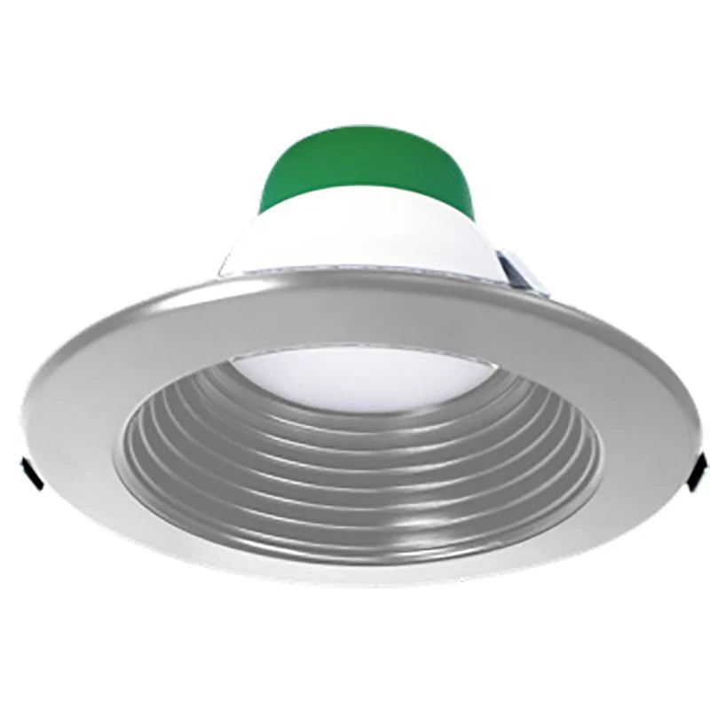 Westgate Builder Series Snap-In Comm. Recessed Light 6In Nickel Trim+Ring Set, Commercial Indoor Lighting, Nickel Finish - Cheap-Us