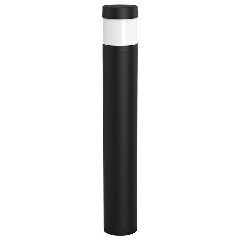 Westgate Bollard 42In Round Flat Top Adj. 12-22W 30/40/50K, Black, Outdoor Lighting, 12~22W, 130 Lumens/W, 30K/40K/50K, Black 0~10V Dimmable - Cheap-Us