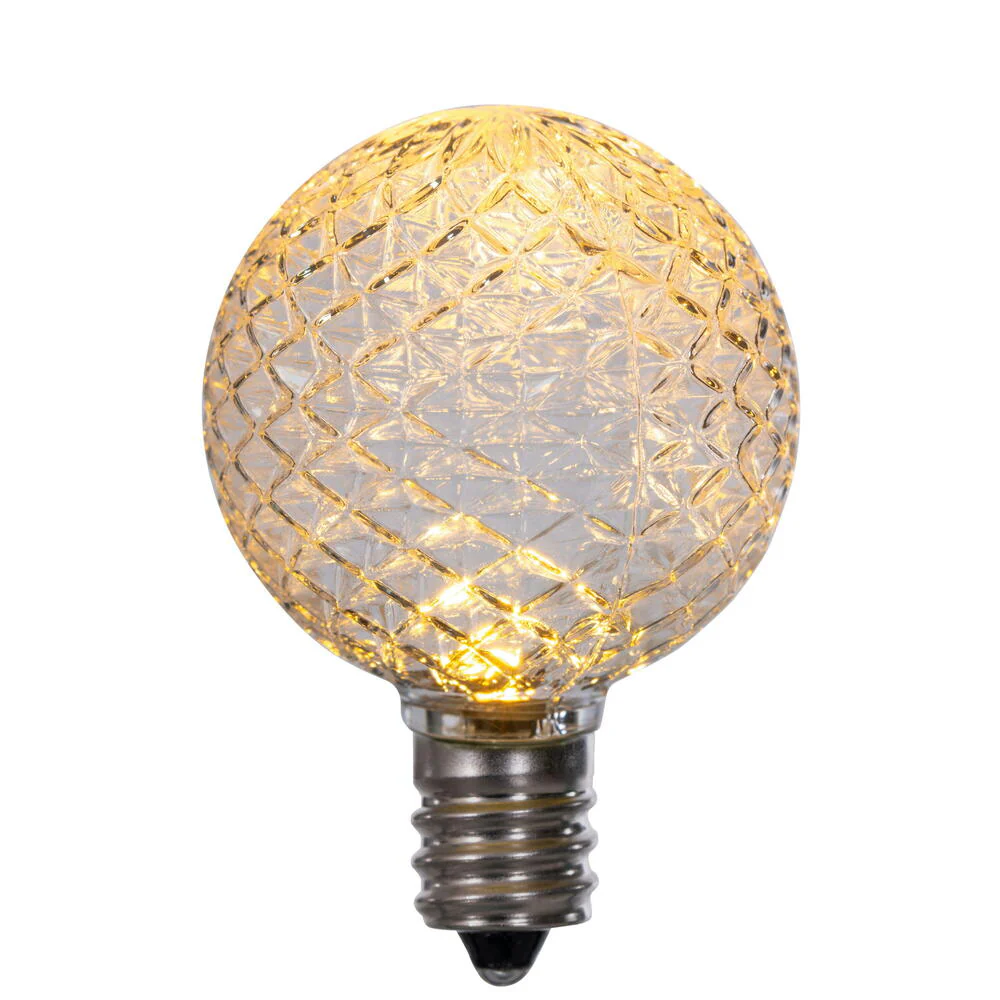 Vickerman G40 LED Warm White Replacement Bulb package of 25 - Cheap-Us