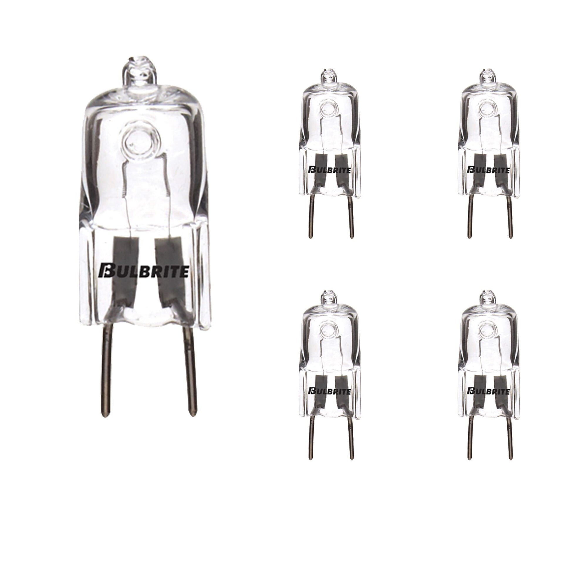 BULBRITE HALOGEN T4 BI-PIN (GY8) 50W DIMMABLE LIGHT BULB 2900K/SOFT WHITE 5PK (655050) - Cheap-Us