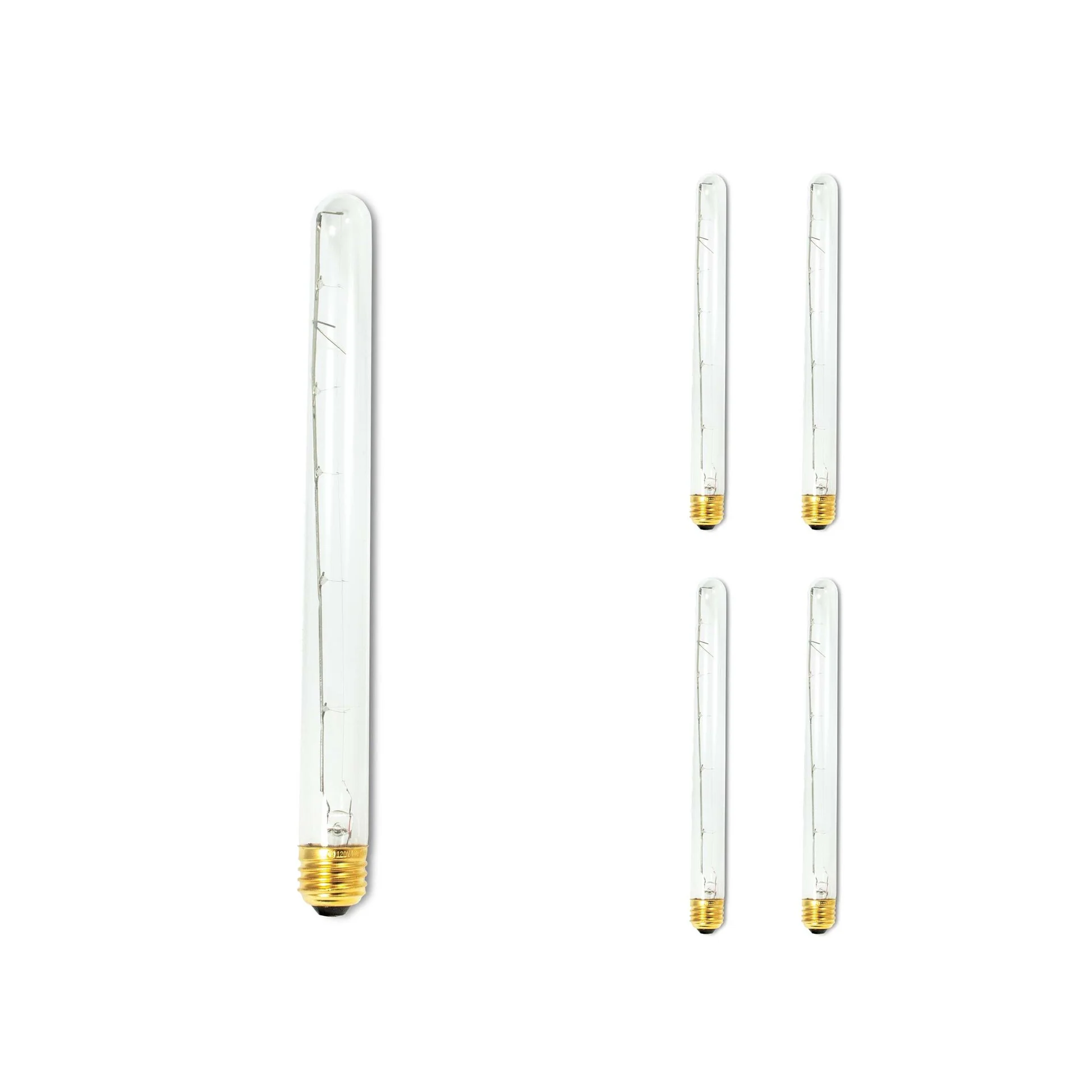 BULBRITE INCANDESCENT T8 MEDIUM SCREW (E26) 40W DIMMABLE LIGHT BULB 2700K/WARM WHITE 5PK (705140) - Cheap-Us