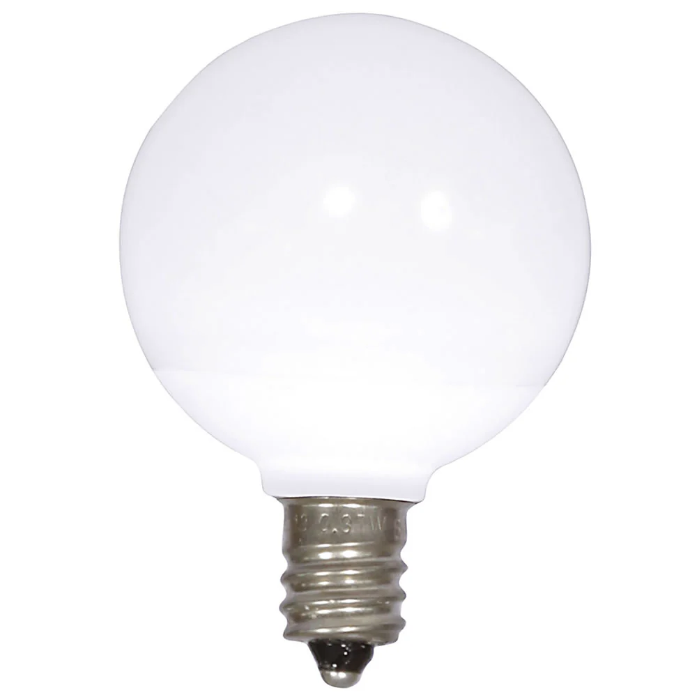 Vickerman G40 Pure White  Ceramic LED Replacement Bulb package of 25 - Cheap-Us
