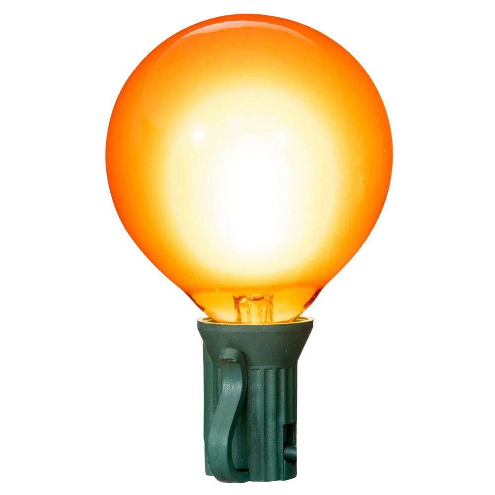 Vickerman Amber LED G50-E12 Filament Glass Replacement Bulbs 10/Box - Cheap-Us