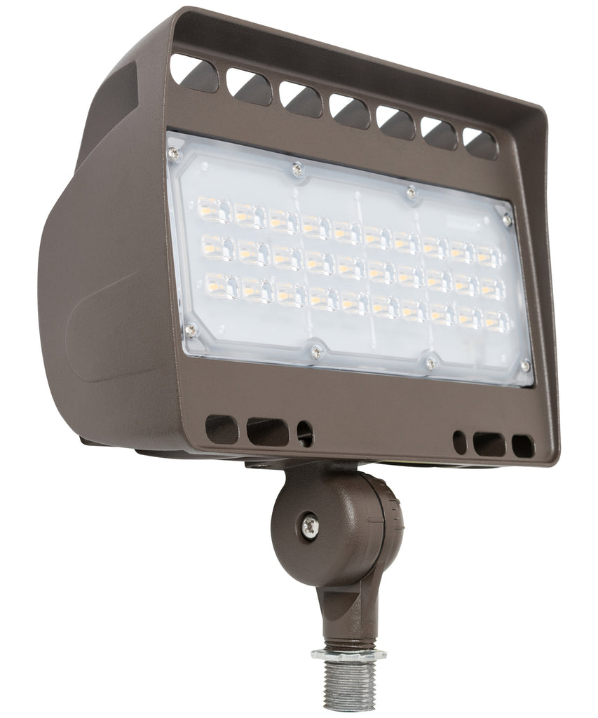 Westgate LED Architectural Flood Lights LF4 Series 120V-277V, Outdoor Lighting, 50W, 6750 Lumens, 5000K, Bronze 0~10V Dimmable - Cheap-Us
