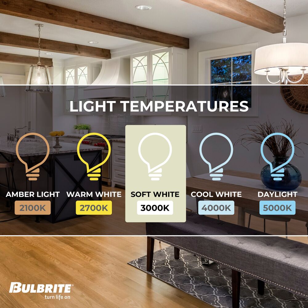 Bulbrite LED Filament Pack of (4) 13 Watt Dimmable ST18 Light Bulbs with a Clear Finish and Medium (E26) Base - 3000K (Soft White Light), 1400 Lumens - Cheap-Us