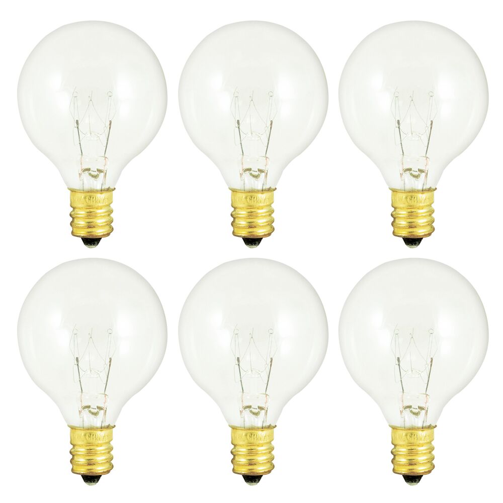 Bulbrite Pack of (50) 25 Watt Dimmable Clear G12 Candelabra Screw (E12) Incandescent Light Bulb - Cheap-Us