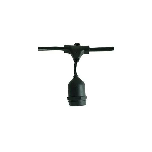 Bulbrite STRING15/E26 Outdoor String Light, 48-Feet, 15 Light Sockets - Cheap-Us