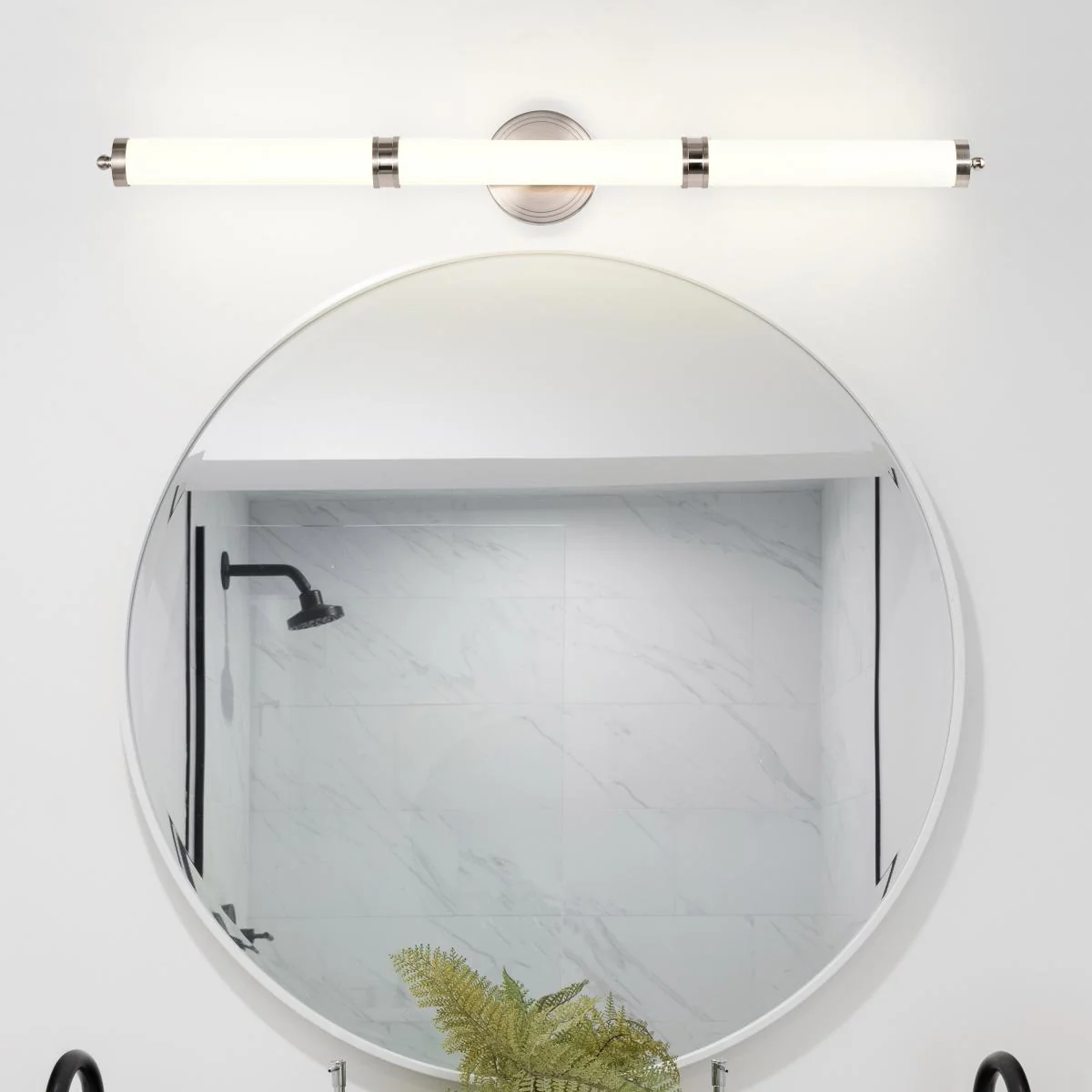 62-1535 KAGEN LED MEDIUM VANITY Kagen Medium Vanity; LED; Brushed Nickel Finish; White Acrylic Lens - Cheap-Us