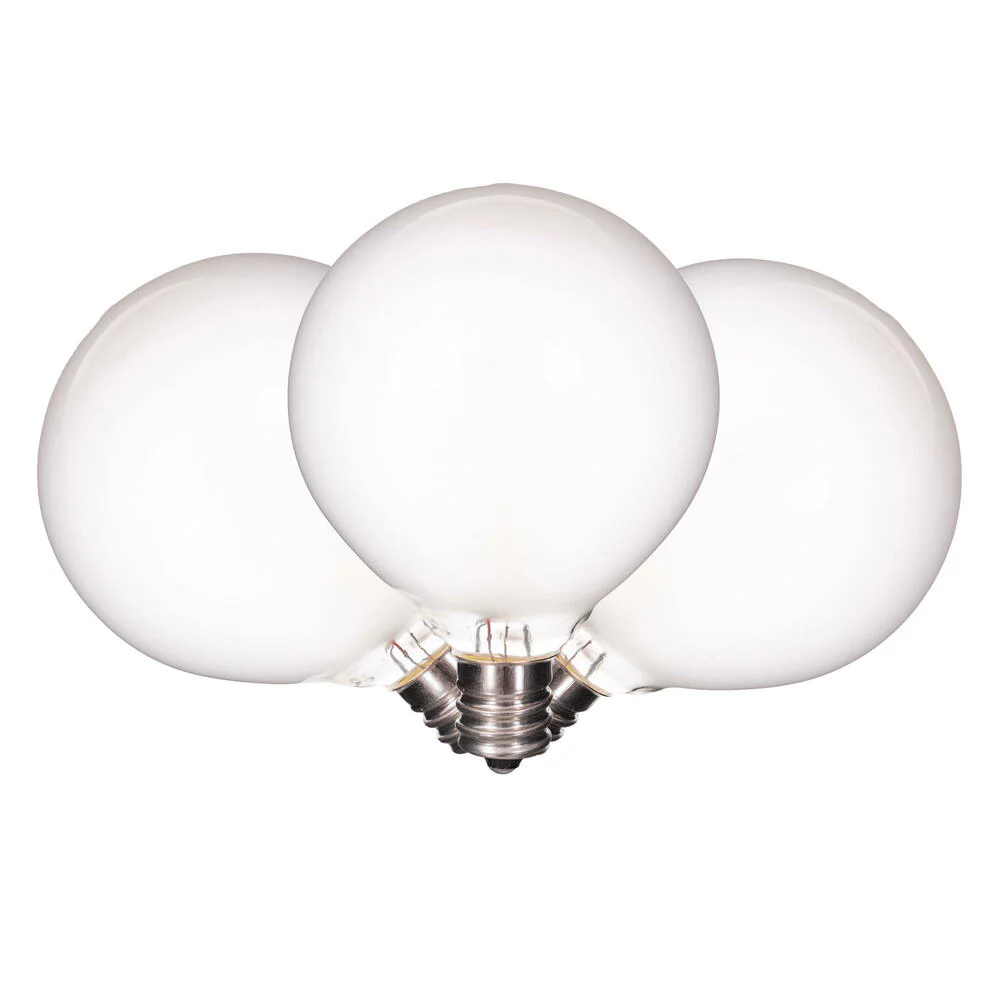 Vickerman White LED G50-E12 Filament Glass Replacement Bulbs 10/Box - Cheap-Us