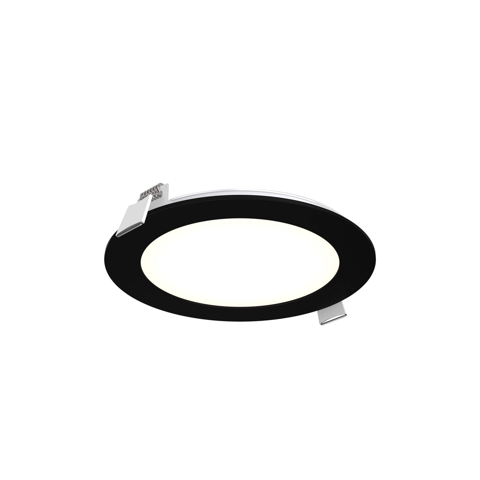 DALS 5 Inch Round Recessed Panel Light with Junction Box/Driver | CCT Color Selectable | 12W, 800 Lumens | Dimmable Pot Light | Wet Rated | ETL Certified - Cheap-Us