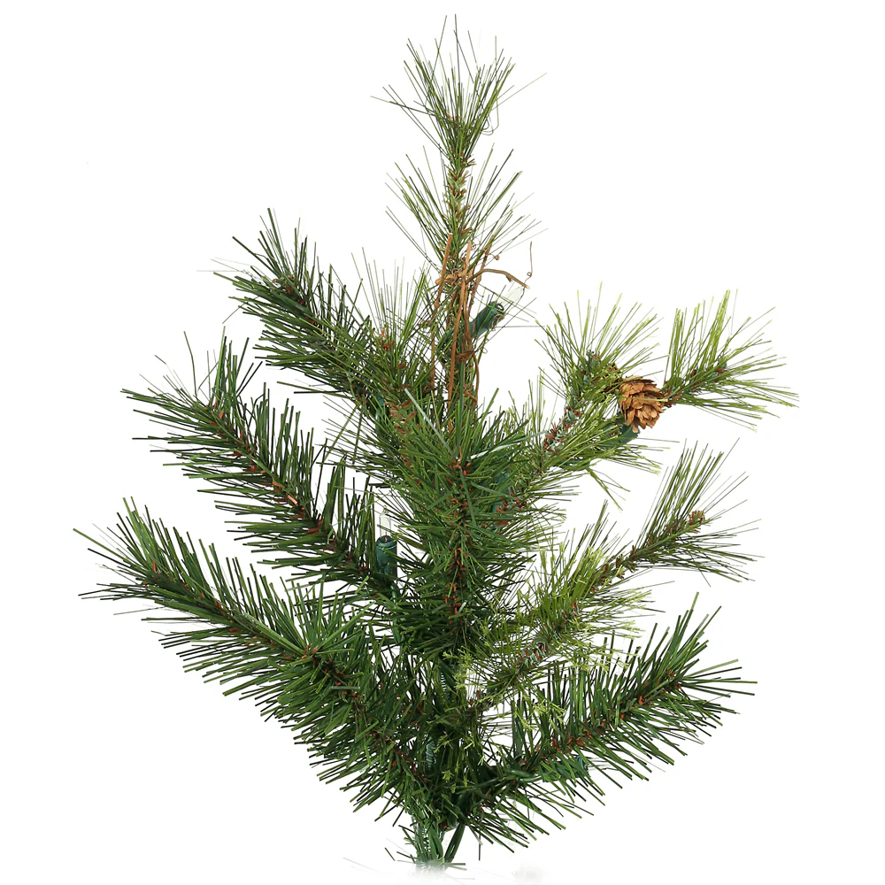 Vickerman 7.5' Mixed Country Pine Slim Artificial Christmas Tree Unlit - Cheap-Us