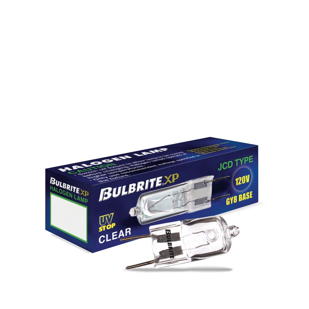 BULBRITE HALOGEN T4 BI-PIN (GY8) 50W DIMMABLE LIGHT BULB 2900K/SOFT WHITE 5PK (655050) - Cheap-Us