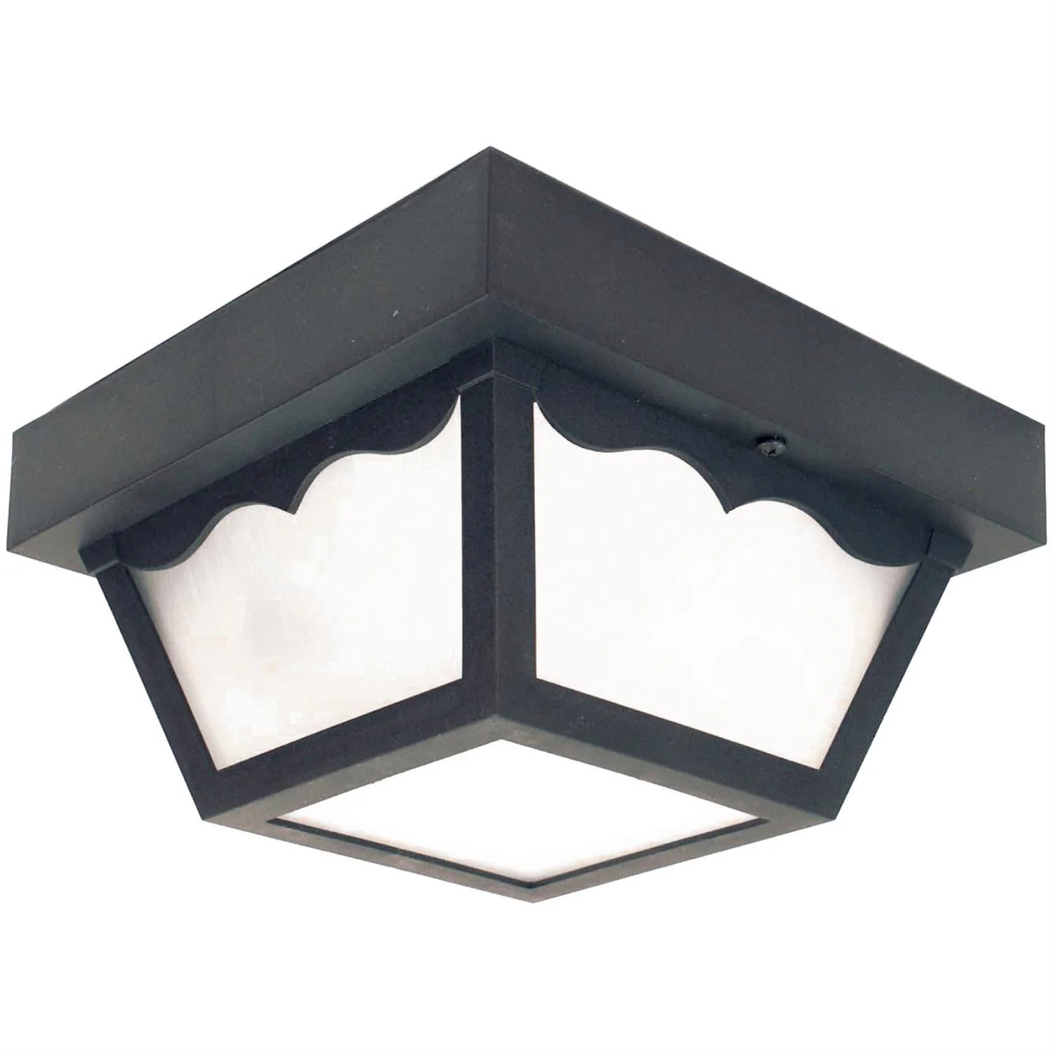 Sunlite Decorative Outdoor Energy Saving Century Collection Fixture, Black Finish, Frosted Lens - Cheap-Us