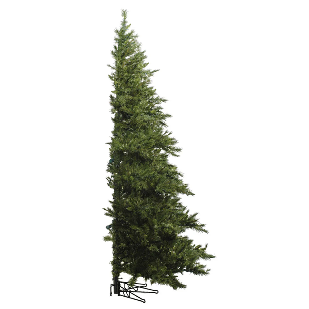 Vickerman 7.5' Westbrook Pine Half Artificial Christmas Tree Clear Dura-Lit® Mini Lights - Cheap-Us