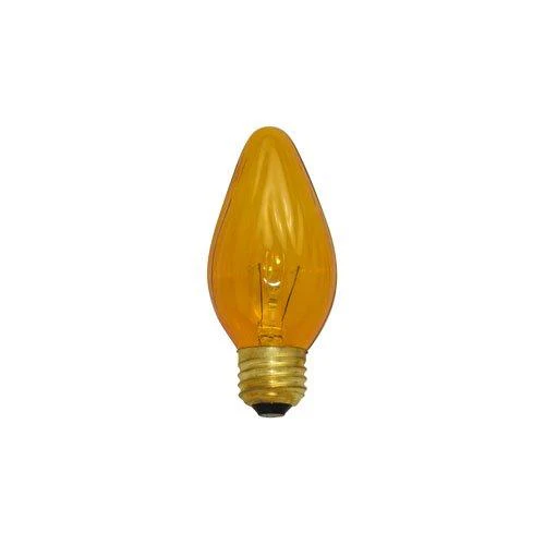 Bulbrite 60F15A 60 Watt Incandescent F15 Fiesta Bulb, Medium Base, Amber - Cheap-Us
