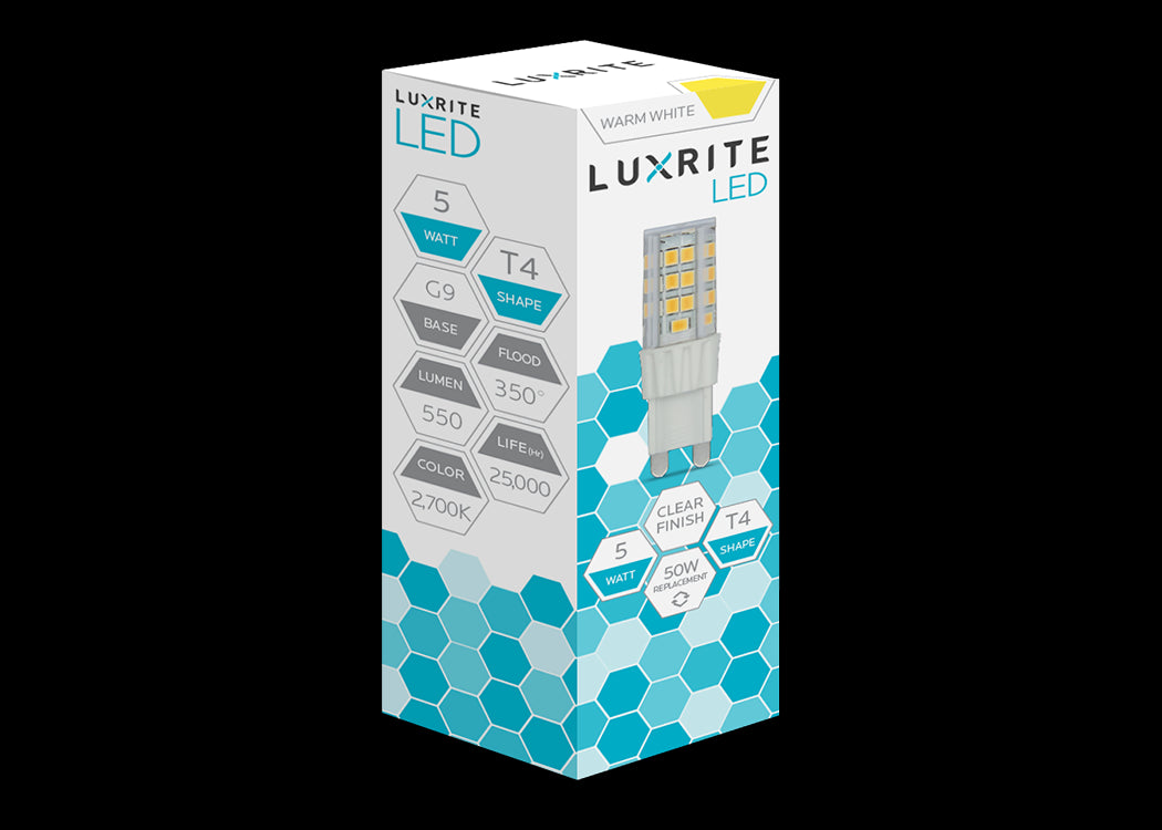 Luxrite Mini LED5T4G9/27K/DIM 2700K Warm White - Cheap-Us