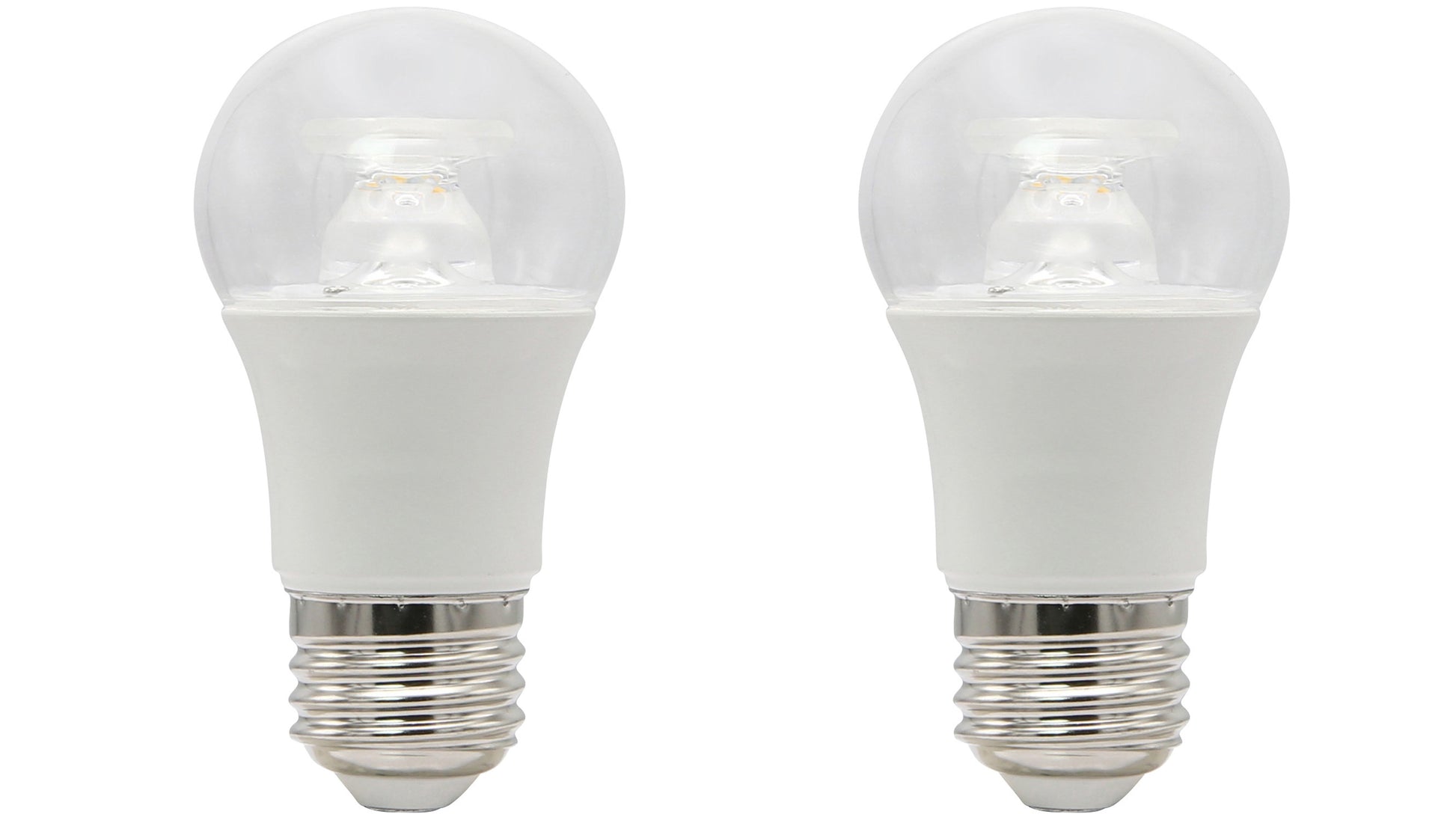 Sunlite 80133 LED A15 Appliance Clear Light Bulb, 6 Watts (40W Equivalent), 450 Lumens, Medium Base (E26), 90 CRI, Dimmable, ETL Listed, Ceiling Fan, 3000K Warm White, 2 Count - Cheap-Us