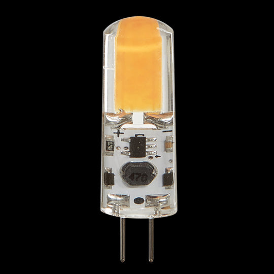 Luxrite G4 LED  Light Bulb, 1.5W, 200 Lumens, 12V, 4000K - Cool White, Clear Finish, 80 CRI (LR24632) - Cheap-Us