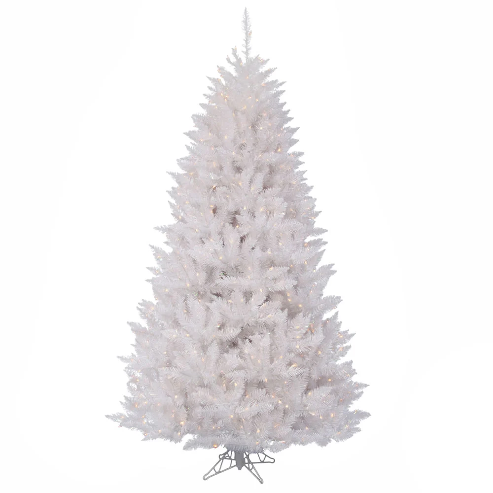 Vickerman 5.5' Sparkle White Spruce Artificial Christmas Tree Clear Dura-lit Incandescent Lights - Cheap-Us