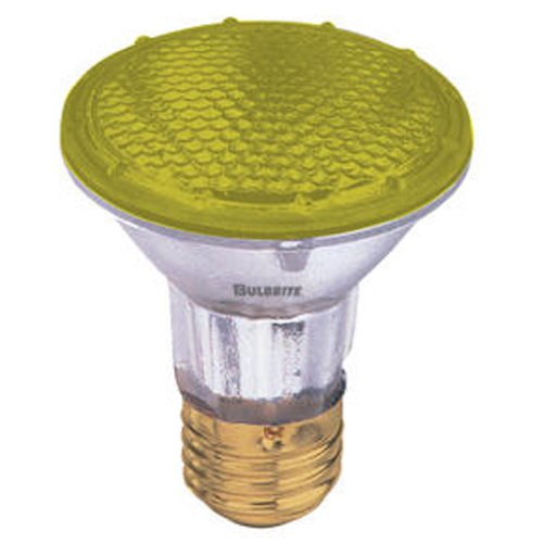 Bulbrite H50PAR20Y 50 Watt Dimmable Colored Light Halogen PAR20, Medium Base, Yellow - Cheap-Us