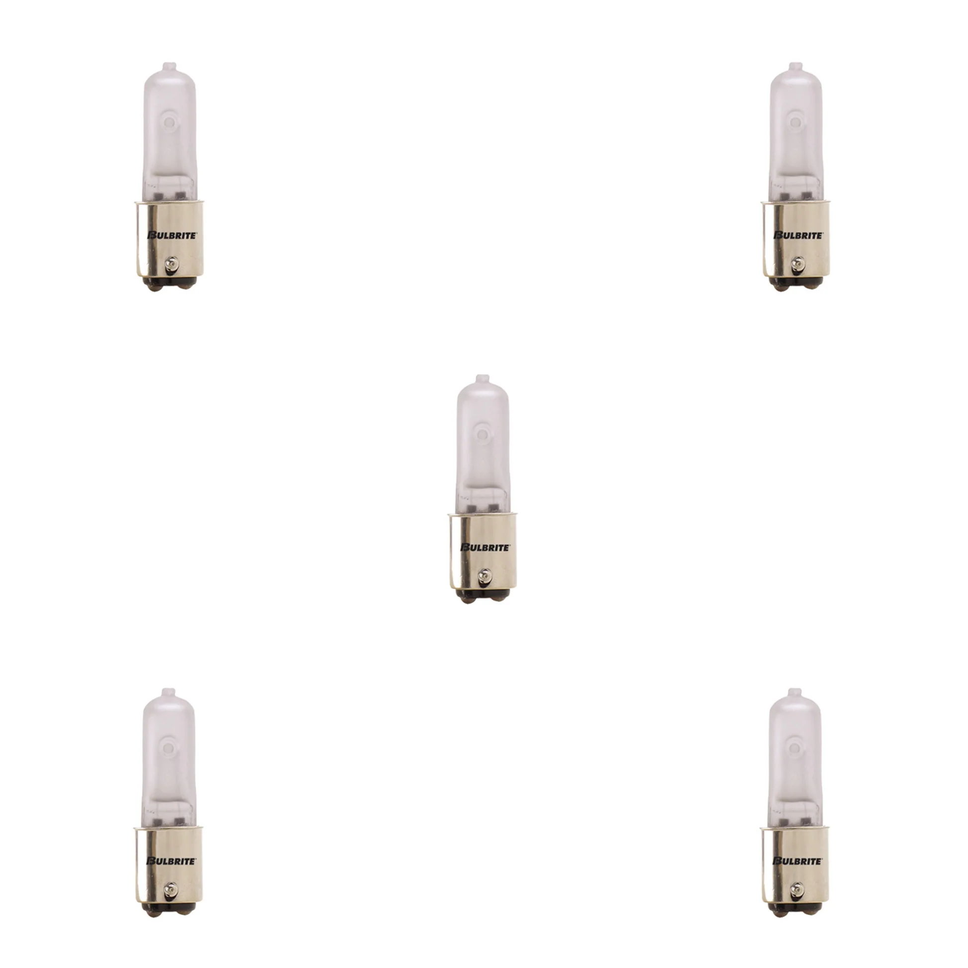 BULBRITE HALOGEN T4 DOUBLE-CONTACT BAYONET (BA15d) 100W DIMMABLE LIGHT BULB 2900K/SOFT WHITE 5PK (613102) - Cheap-Us
